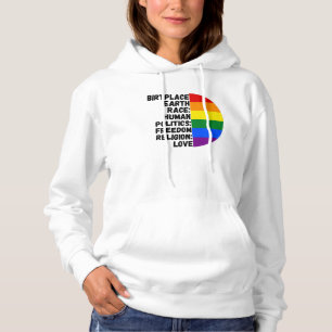 Sudadera Religión Amor Libertad Pueblo Arcoiris