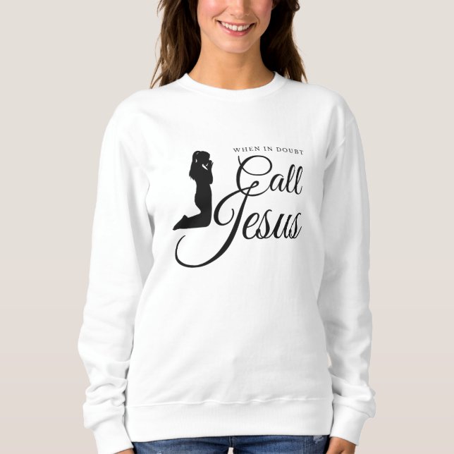 Sudadera Religión de oración Jesús Fe Cristiano (Anverso)