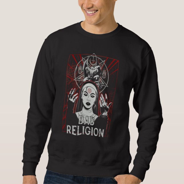 Sudadera Religion Nun Bad Nun Red Satan (Anverso)