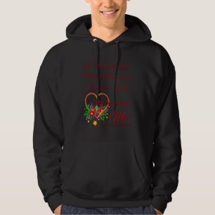 Sudadera Religioso florido, puedo hacer todas las cosas a t