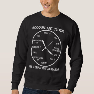 Sudadera Reloj Contable Para Hombres Contables De La Cpa Mu