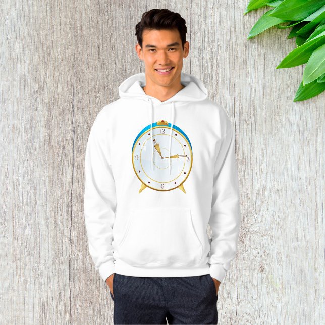 Sudadera Reloj de alarma de oro retro con reloj de tiempo d (Subido por el creador)