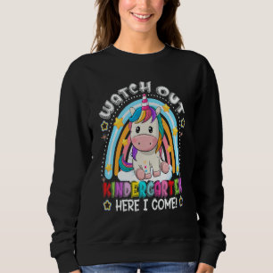 Sudadera Reloj de arcoíris de unicornio, cuidado jardín de