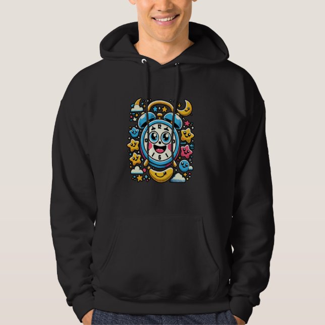 Sudadera Reloj de reloj de alarma Horología Pesada Reloj (Anverso)