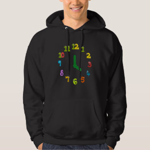 Sudadera Reloj de reloj de animal Reloj de tiempo de enseña