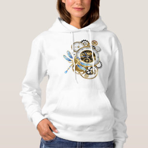 Sudadera Reloj de vapor con libélula mecánica