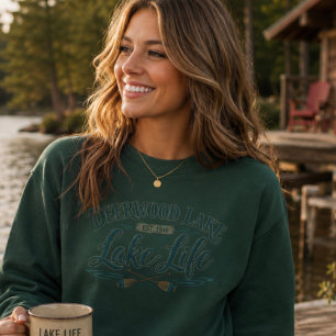 Sudadera Remeros de la vida en el lago Deerwood Vintage