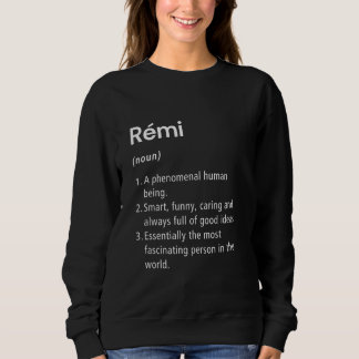 Sudadera Rémi Nombre Definición Divertido Diccionario