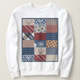 Sudadera Remiendo del día de invierno