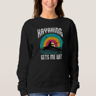 Sudadera Remo en kayak de mujeres cita angustiada  Remar en