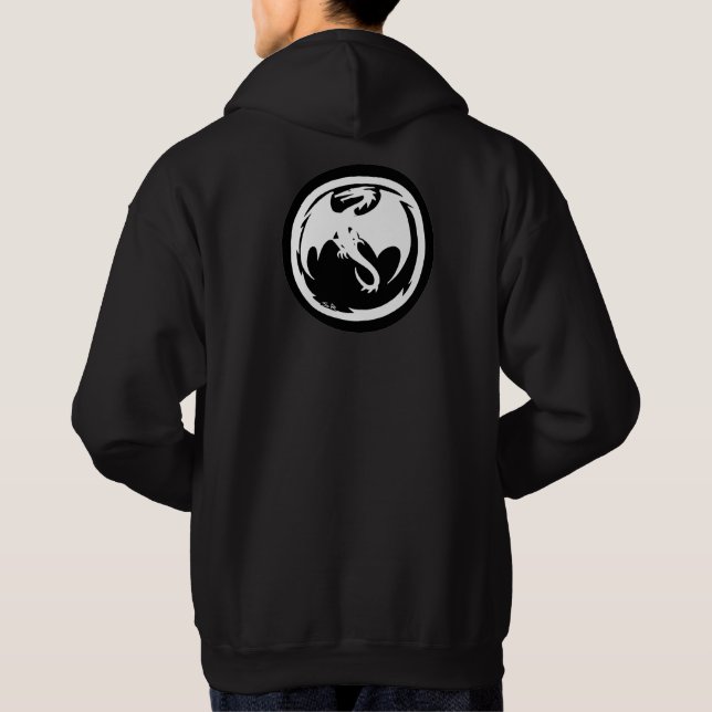 Sudadera Remolino negro Dragon (Reverso)