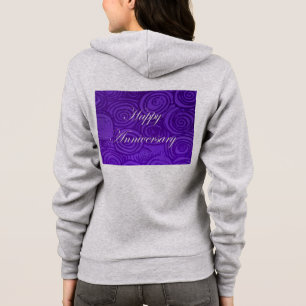 Sudadera Remolinos de aniversario púrpura