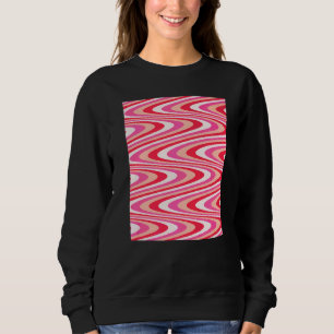 Sudadera Remolinos rosados y rojos estéticos Rosados paste