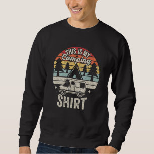 Sudadera Remolque de Camping Retro Vintage Furgoneta Móvil