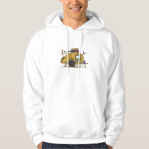 Sudadera Remolque lindo del viaje del campista de la