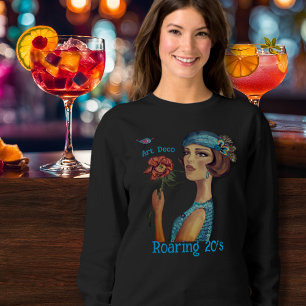 Sudadera Renacimiento del Art Deco de los locos años veinte