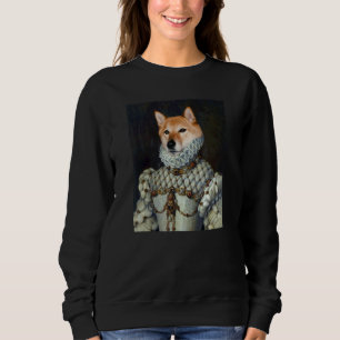Sudadera Renacimiento Perro Shiba Inu Retrato Pet Medieval