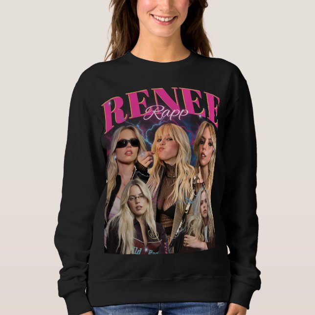 Sudadera Renee Rapp Hip-Hop Vintage Bootleg (Anverso)