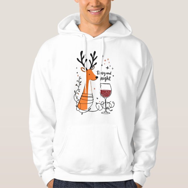 Sudadera Reno Borracho y Brillante  (Anverso)