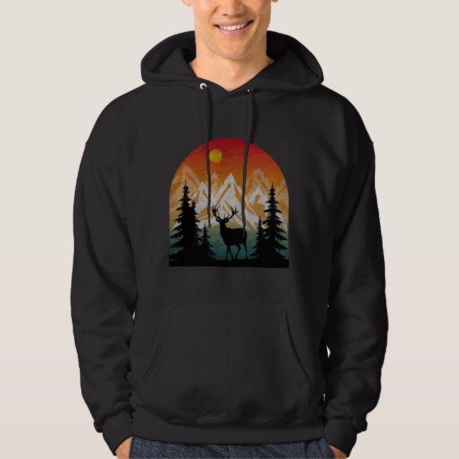 Sudadera Reno Ciervo De La Naturaleza (Anverso)