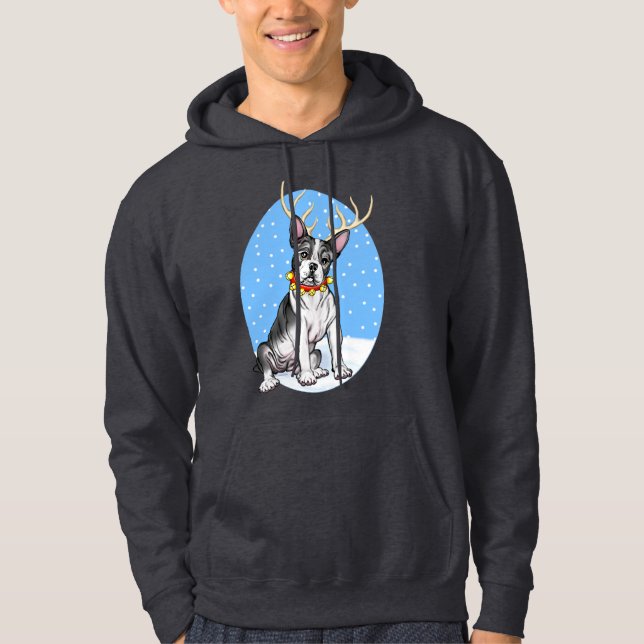Sudadera Reno de Boston Terrier (Anverso)
