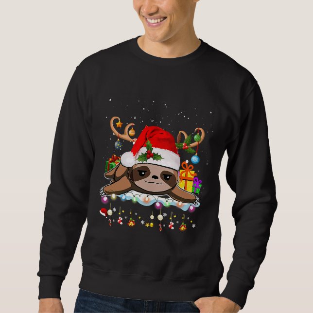 Sudadera Reno gracioso de Navidades eslovacos (Anverso)