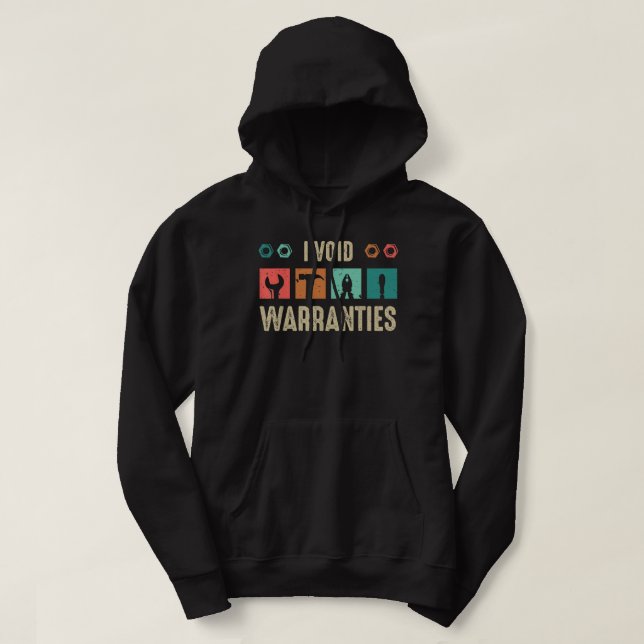 Sudadera Renuncio a las Garantías Mecánico de Autos (Diseño del anverso)