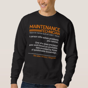Sudadera Reparador de definición de técnico de mantenimient