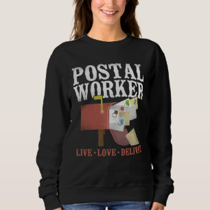 Sudadera Repartidor Cartero Trabajador Postal Vive Ama Entr