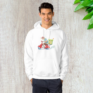 Sudadera Repartidor de Pizza en Scooter Rojo