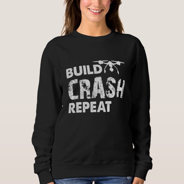 Sudadera Repetición De Crash De Construcción Drone Quadcopt (Anverso)