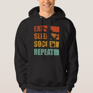 Sudadera Repetición de Eat Sleep Soccer