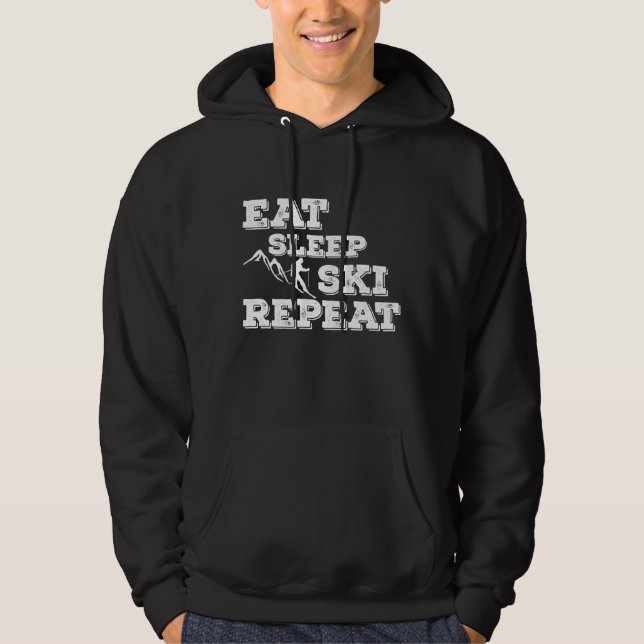 Sudadera Repetición de esquiar de sueño (Anverso)