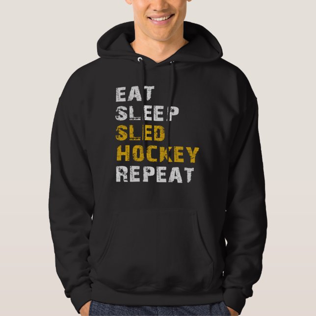 Sudadera repetición de hockey sled de sueño (Anverso)