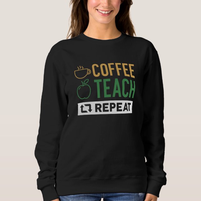 Sudadera Repetición de prueba de café (Anverso)