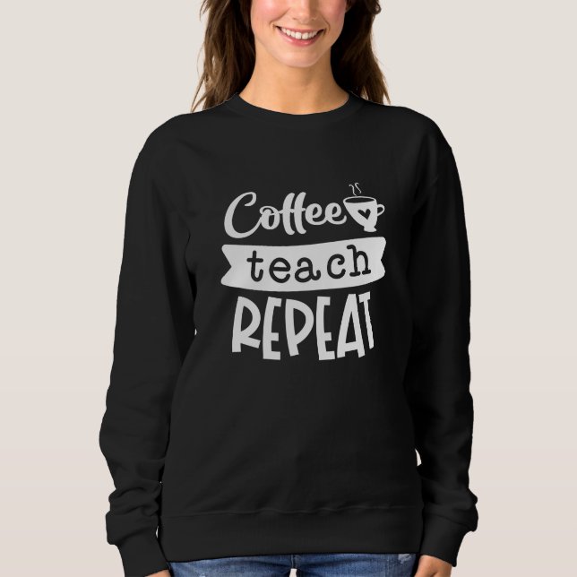 Sudadera Repetición de prueba de café (Anverso)