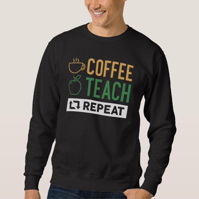Sudadera Repetición de prueba de café (Anverso)