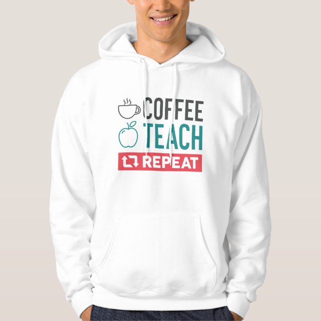 Sudadera Repetición de prueba de café (Anverso)