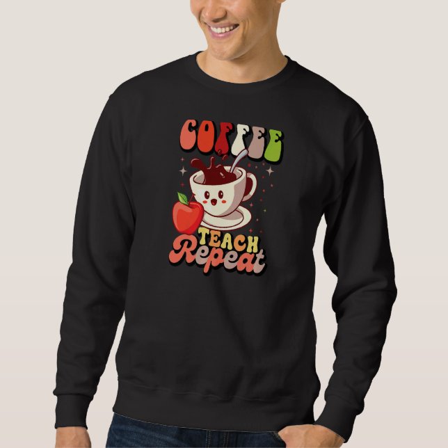 Sudadera Repetición de prueba de café (Anverso)