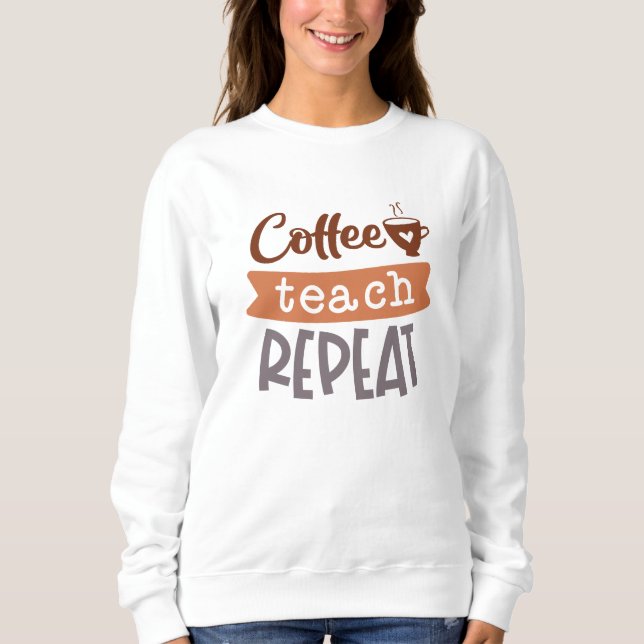 Sudadera Repetición de prueba de café (Anverso)