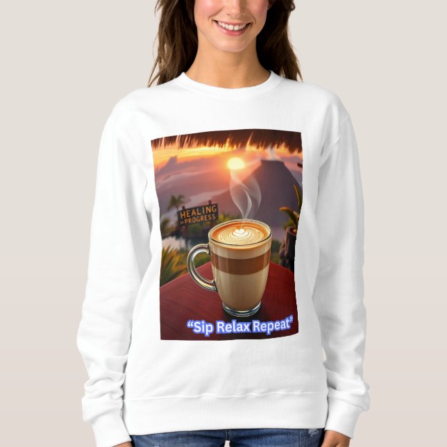 Sudadera Repetición de sip relax (Anverso)