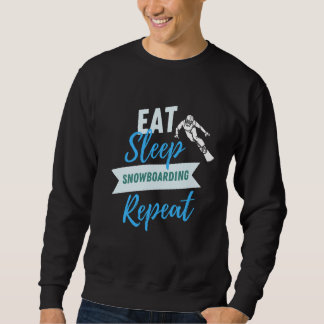 Sudadera Repetición de Snowboarding para el sueño de comer