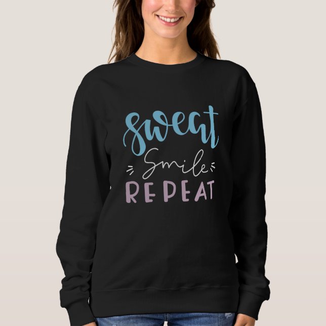 Sudadera Repetición de sonrisa sudorosa (Anverso)