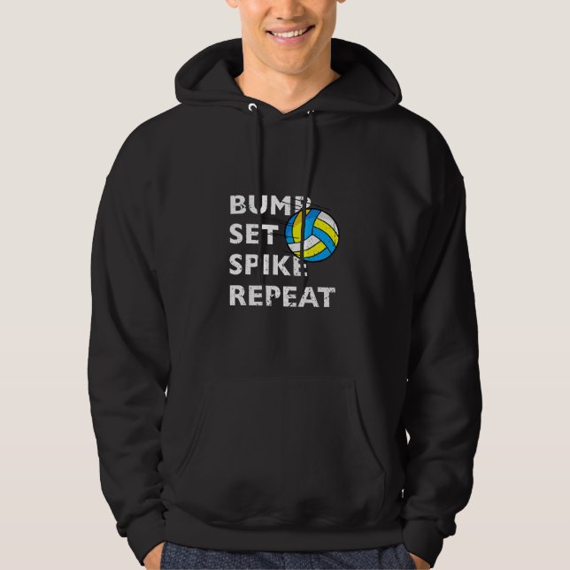 Sudadera Repetición de Spike Set Bump - Voleibol (Anverso)