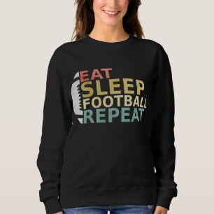 Sudadera Repetición del fútbol de sueño de los amantes del