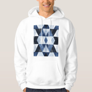 Sudadera Repetición Geométrica: Fondo texturado.