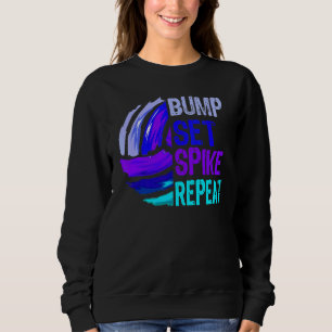 Sudadera Repetir el juego de voleibol con voleibol