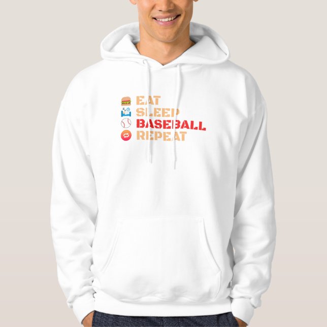 Sudadera Repetir el sueño del béisbol (Anverso)