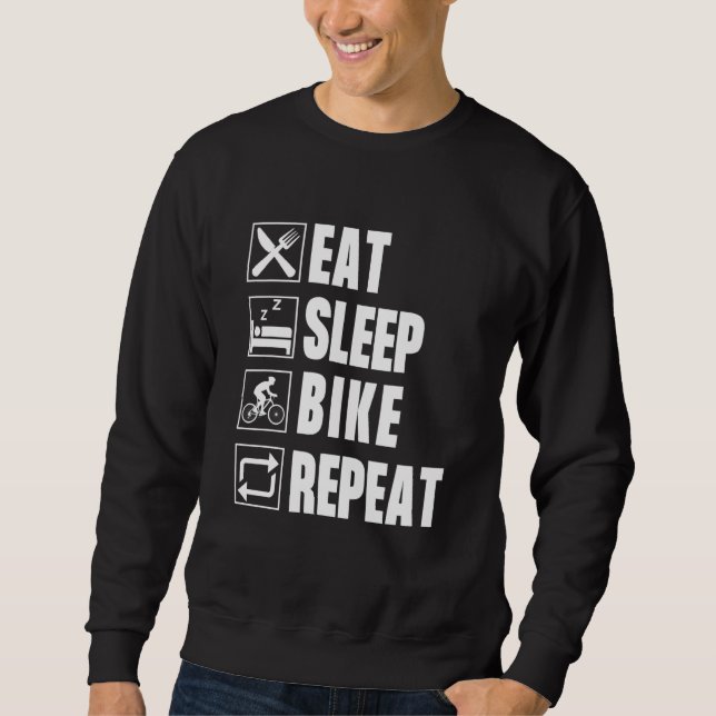 Sudadera Repetir la bicicleta de sueño (Anverso)