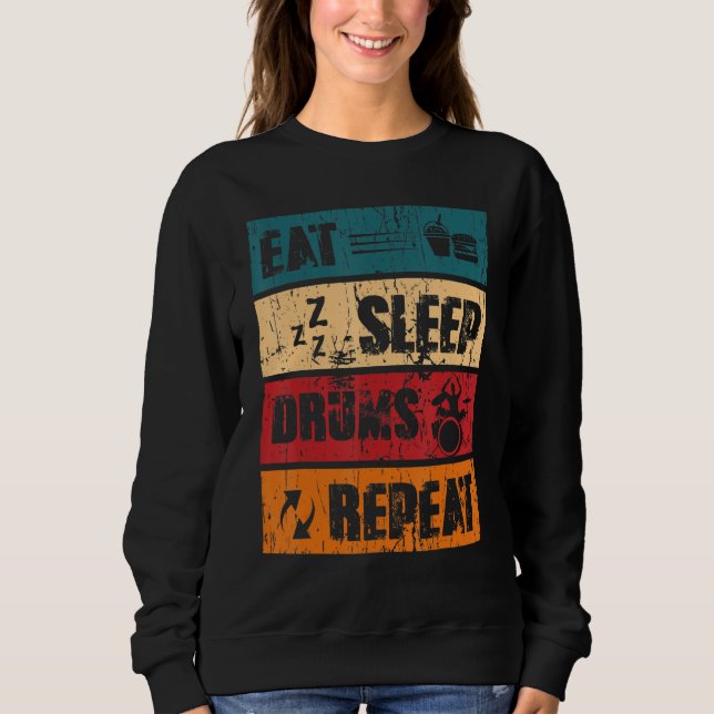 Sudadera Repetir los tambores de sueño (Anverso)